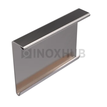 Крышка (40К SSS) на профиль 40 зажимной, кратно 3 м, нерж. сталь матовая