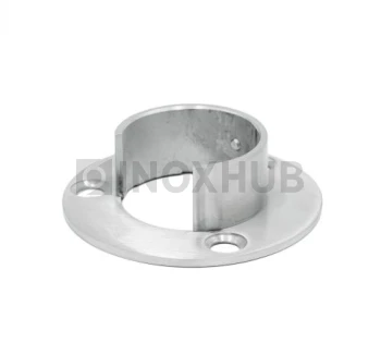 Фланец для поручня с пазом, Ø48.3 мм, AISI 304, GRIT 320