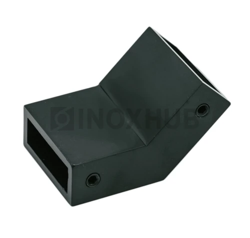 Соединитель штанги 135* (349 BLC), штанга 30×10 мм, Черный мат