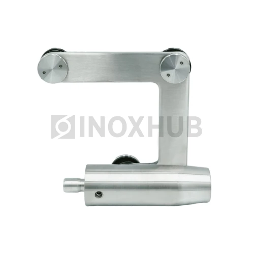 Фитинг угловой (740a SSS) с осью без зенковки, нерж. сталь матовая