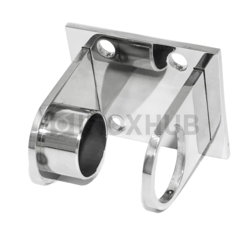 Пластина торцевого крепления стойки под сборку, Ø38.1 мм, AISI 304, GRIT 600