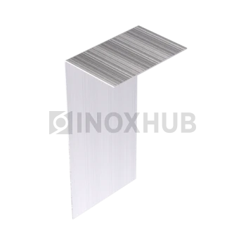 Накладка на профиль 102, на стекло 12.0 мм, 34.0х102.0 мм, L=3000 мм, GRIT 320
