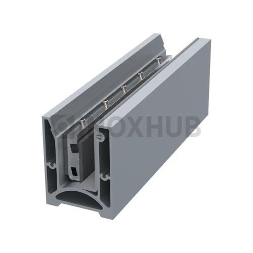 Профиль 80 БАЗА-3000 комплект, 60.0×80.0×3000 мм, Анодированный алюминий