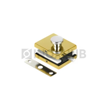 Защелка (032 Gold) с ответной частью на стену, под Золото