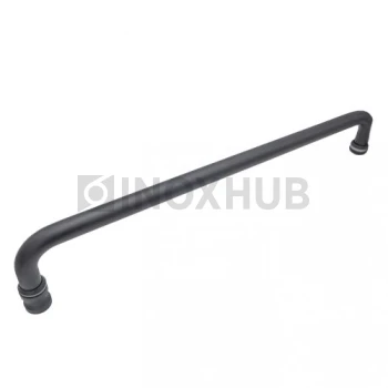 Ручка-полотенцесушитель (621-450 BLC), Ø19 м/о 450 мм, Черный мат