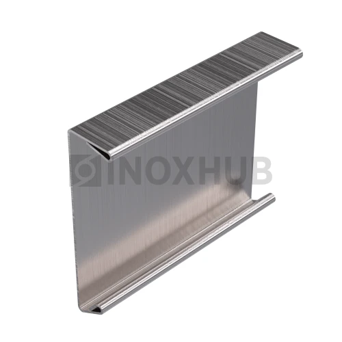 Крышка (44К SSS) профиль 44, L=3000 мм, нерж. сталь матовая