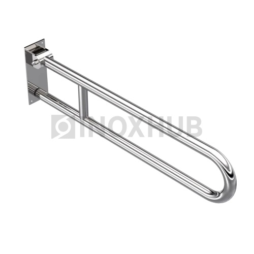 Поручень двойной откидной, Ø32 мм, AISI 304, GRIT 600