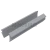 Уплотнитель для П швеллер 22 и П швеллер 24, стекло 8.0 мм, серый