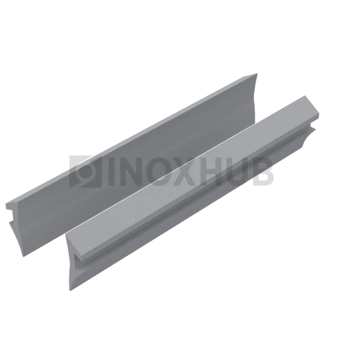 Уплотнитель для П швеллер 22 и П швеллер 24, стекло 10.0 мм, серый