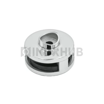 Стеклодержатель литой двойной зажимной Ø38.1×60.0 мм, стекло 8.0 мм, AISI 304, GRIT 600