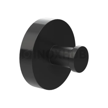 Крючок-полотенцесушитель для ванной, нерж сталь, черный матовый