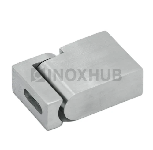 Держатель штанги (341 SSS) поворотный к стене, штанга 30×10 мм, нерж. сталь матовая