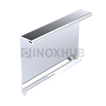 Крышка (40К PSS) на профиль 40 зажимной, кратно 3 м, нерж. сталь полированная