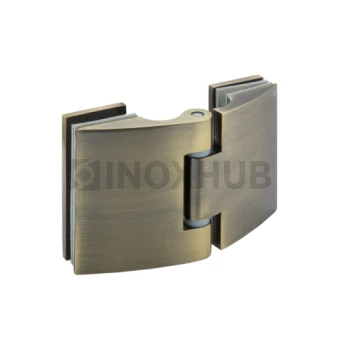 Петля (512 Bronze) стекло-стекло, открывание наружу, под Бронзу