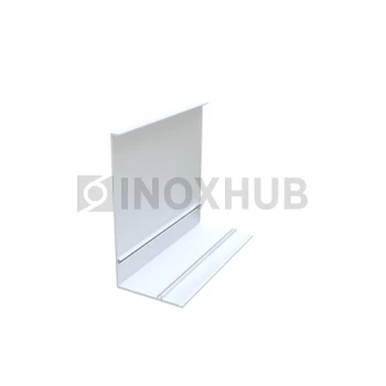 Накладка на профиль 133, 132.6×63 мм, L=6000 мм, Анодированный алюминий