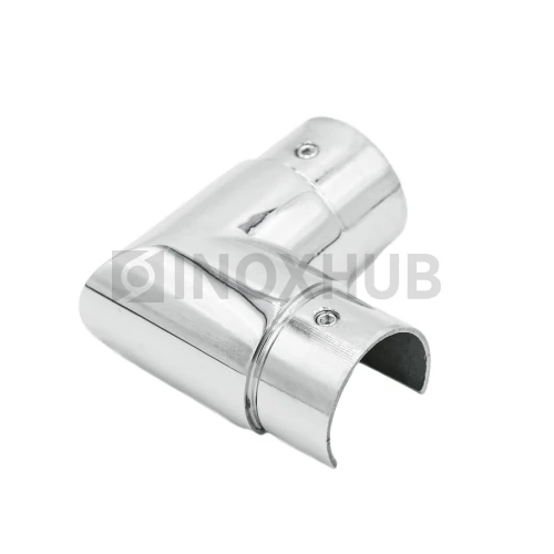 Отвод для поручня с пазом, Ø42.4 мм, AISI 304, GRIT 600