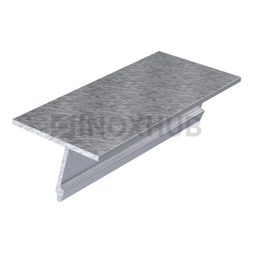 Крышка 24.5 на профиль 80/102/106 для стекла 16-20 мм, L=6000, не анодированный алюминий