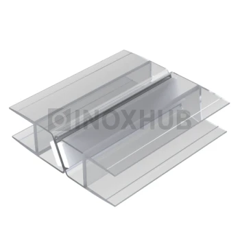 Профиль (208-10) магнит белый 135º, L=2200 (1компл/2 шт), стекло 10.0 мм