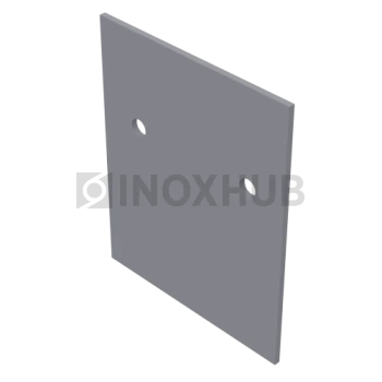 Торцевая заглушка на профиль 44Т, под стекло 12 мм, не анодированный алюминий