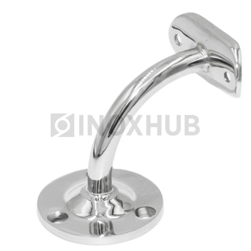 Крепление пристенного поручня с ложементом (Ø38.1) сварное (комб), AISI 304, GRIT 600