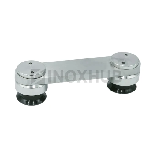 Коннектор (820 SSS) стекло-стекло под зенковку, нерж. сталь матовая