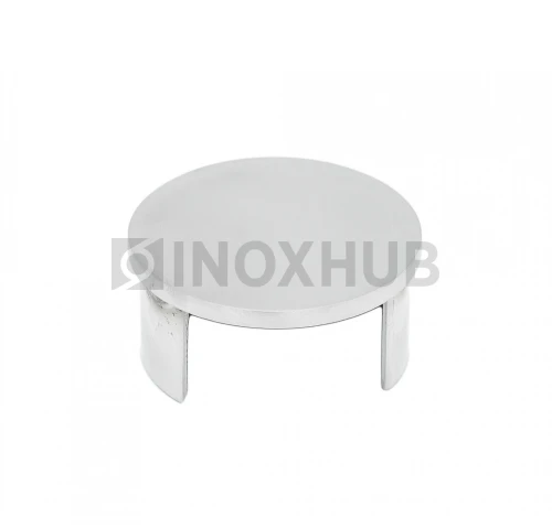 Заглушка для поручня с пазом, Ø48.3 мм, AISI 304, GRIT 320