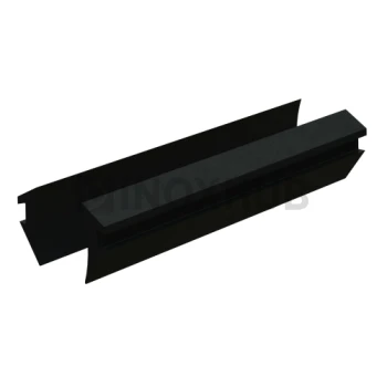 Уплотнитель для П швеллер 22 и П швеллер 24, стекло 8.0 мм, черный