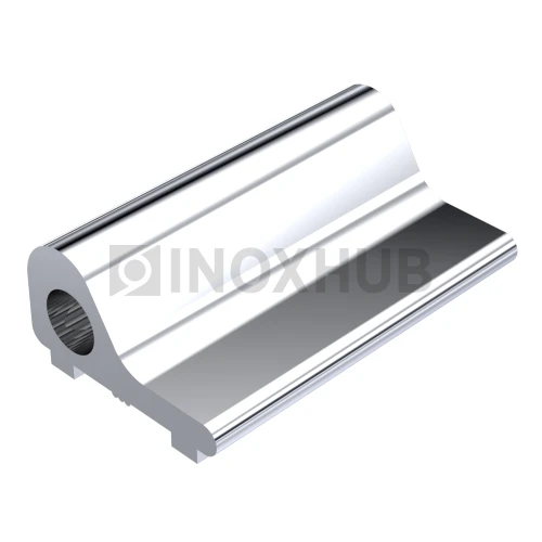 Порог для душевой (718 al), L=2000, полированный алюминий