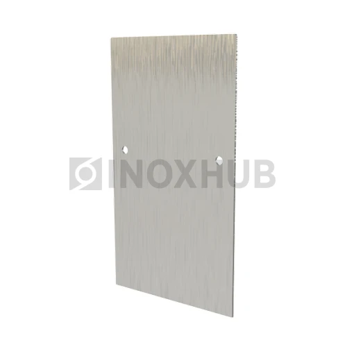 Торцевая заглушка на профиль 106, не анодированный алюминий