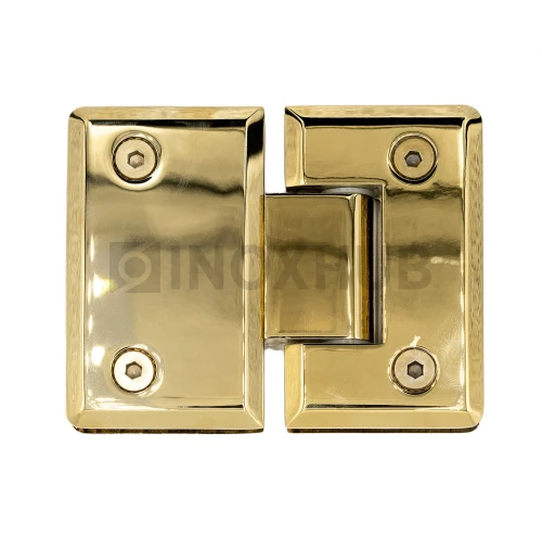 Петля (303 Gold) стекло-стекло 180°, под Золото