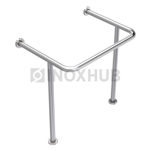 Поручень для раковины напольно-настенный, Ø38 мм, AISI 201, GRIT 600