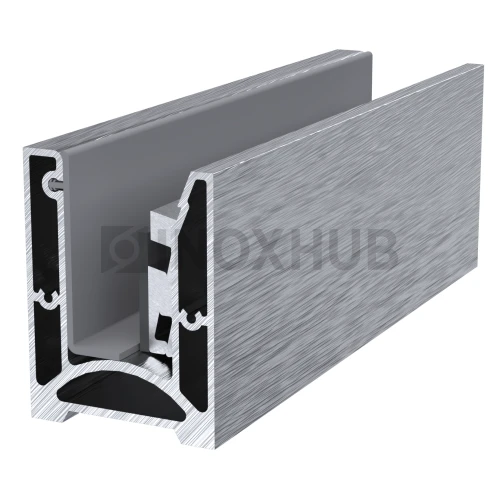 Профиль 80 БАЗА комплект, 60.0×80.0×6000 мм, не анодированный алюминий