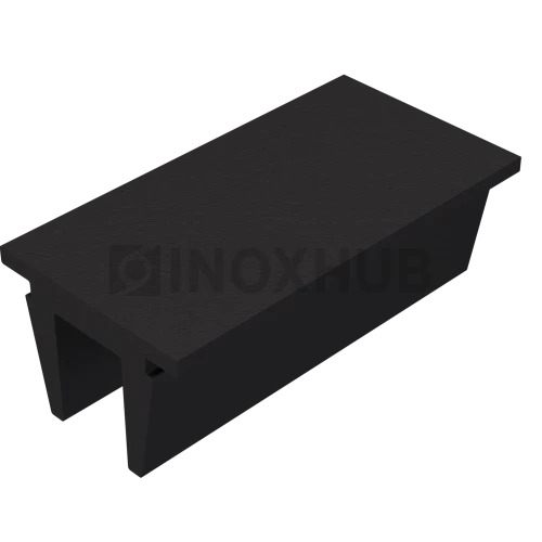 Заглушка (764 BLC) для профиля 763 756, L=1000 мм, алюминий, Черный мат