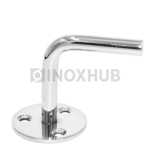 Крепление пристенного поручня без ложемента сварное, AISI 316, GRIT 600