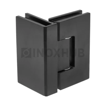 Петля (304 BLC) стекло-стекло 90°, нерж. сталь Черный мат