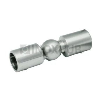 Соединитель штанги (915 SC) произвольный угол, штанга Ø19 мм, матовый хром