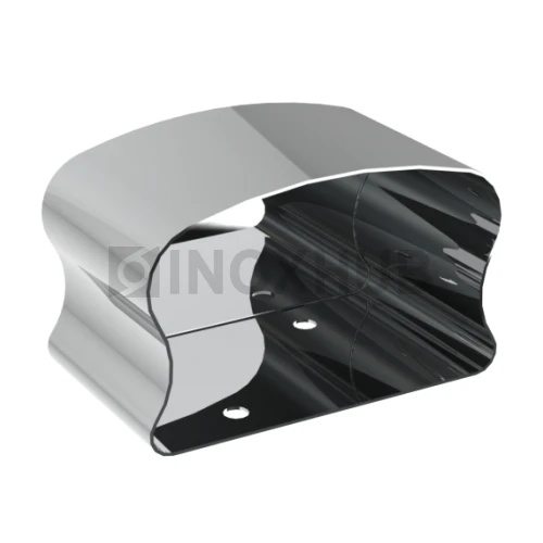 Заглушка фигурная для деревянного или пластикового поручня, 40.0×60.0 мм, AISI 201, GRIT 600