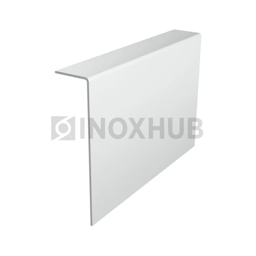 Накладка на профиль 120 нижняя, 74.6×18.09 мм, L=6000 мм, Анодированный алюминий