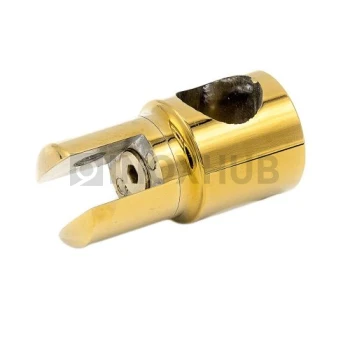 Держатель стекла (914 Gold) сквозной, штанга Ø19 мм, под Золото