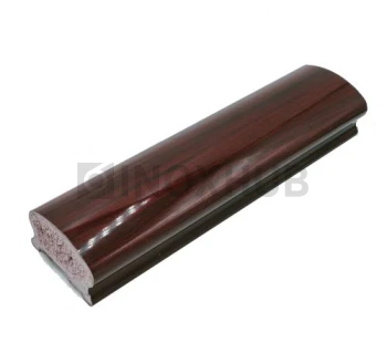 Пластиковый поручень, фигурный, цвет Махагон, 38.0×64.0×4000 мм