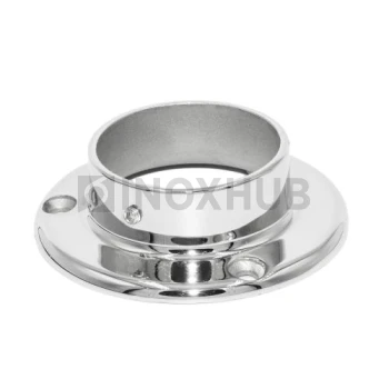 Фланец настенный литой, Ø50.8 мм, AISI 316, GRIT 600