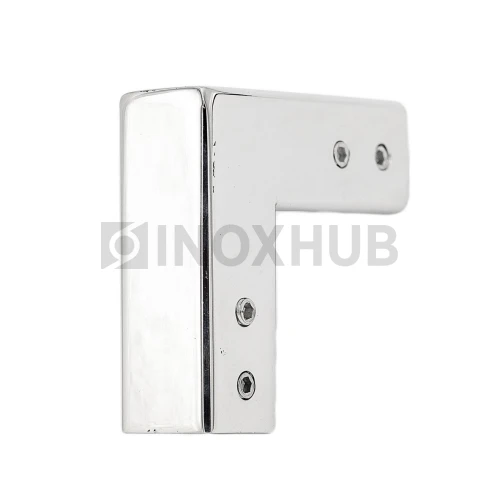 Держатель штанги (D309 PSS) 90°, штанга 15×15 мм, нерж. сталь полированная