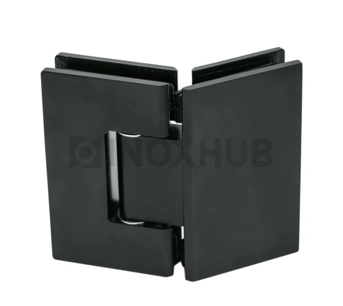 Петля (302 BLC) стекло-стекло 135°, нерж. сталь Черный мат