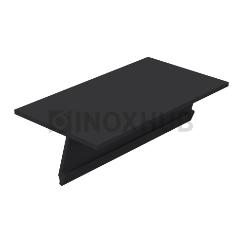 Крышка 28.5 на профиль 80/102/106 для стекла 10-12 мм, L=3000, RAL 9005 Черный Мат
