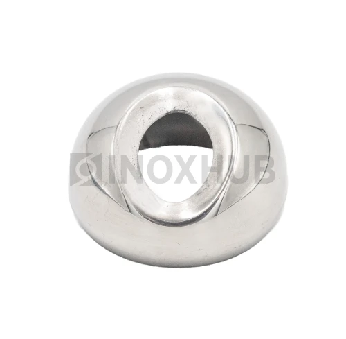 Соединение поручня со стойкой штамп. под 30°, Ø42.4 мм, AISI 201, GRIT 600