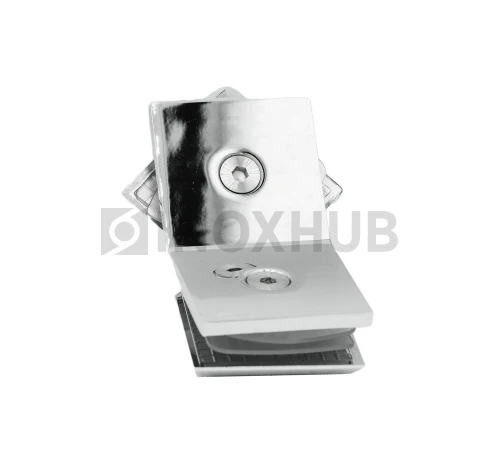 Коннектор (726 PC) стекло-стекло 135°, полированный хром