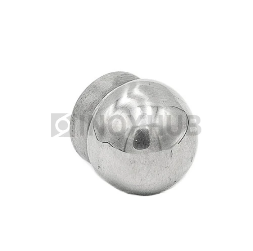 Заглушка сферическая со вставкой, Ø16.0 мм, AISI 304, GRIT 600