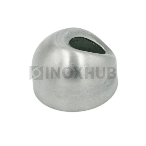 Соединение поручня со стойкой под 30°, Ø25.4 мм, AISI 304, GRIT 320