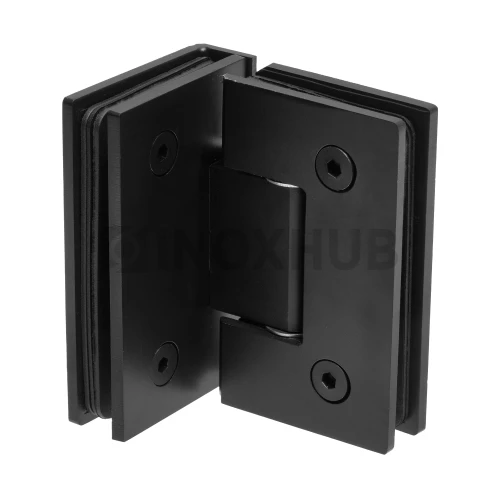 Петля (304 BLC) стекло-стекло 90°, нерж. сталь Черный мат