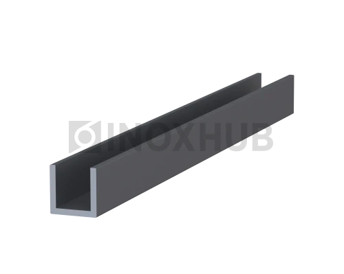 Профиль п-обр. крепления магнита на стену (717-3000 AL), L=3000, Анодированный алюминий